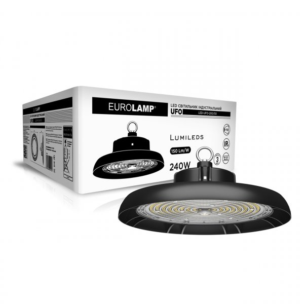 EUROLAMP LED Светильник индустриальный UFO IP65 240W 5000K (1) LED-UFO-240/50