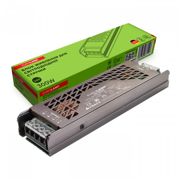 EUROLAMP Блок питания для светодиодной ленты 300W 24V 12,5A (50) PS-300W