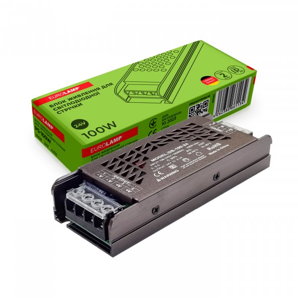 EUROLAMP Блок питания для светодиодной ленты 100W 24V 4,17A (100) PS-100W
