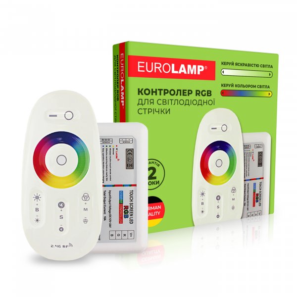 EUROLAMP Контролер RGB для світлодіодної стрічки 144W(12V) 288W(24V) 4A/канал (100) CNTR/RGB(12-24V)