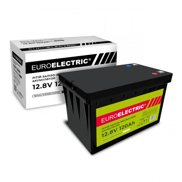 EUROELECTRIC Аккумулятор литий-железо-фосфатный (LiFePO4) 12.8V 120Ah (1) Battery-12.8/120(LiFePO4)