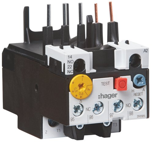 Реле теплове до контакторів EV007-EV015, 1NO+1NC, 9.0-12А EVB012A Hager