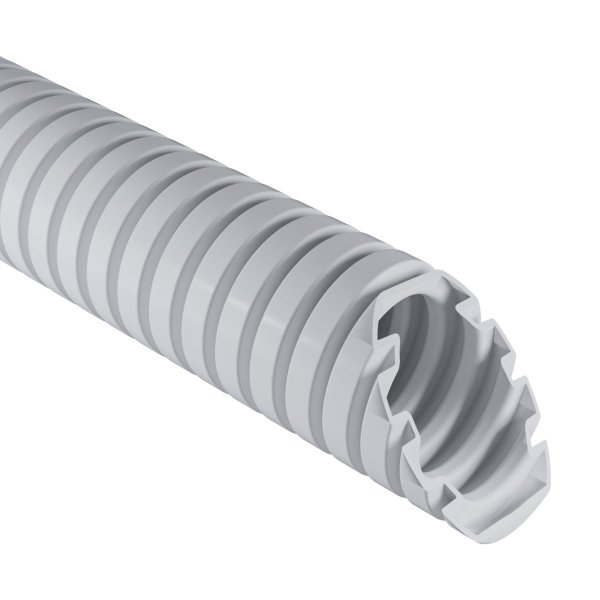 Труба гофрована MONOFLEX 320 N, біла, PVC, Ø25мм, довжина 10 м