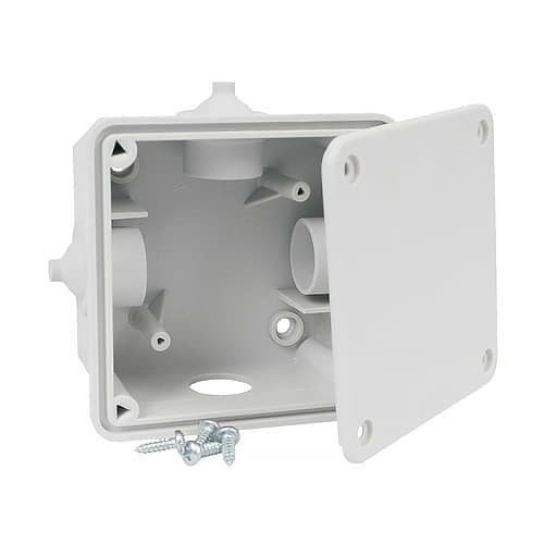 Коробка, IP 40 для зовнішнього монтажу; розміри 72х72х42мм, свiтло-сiра