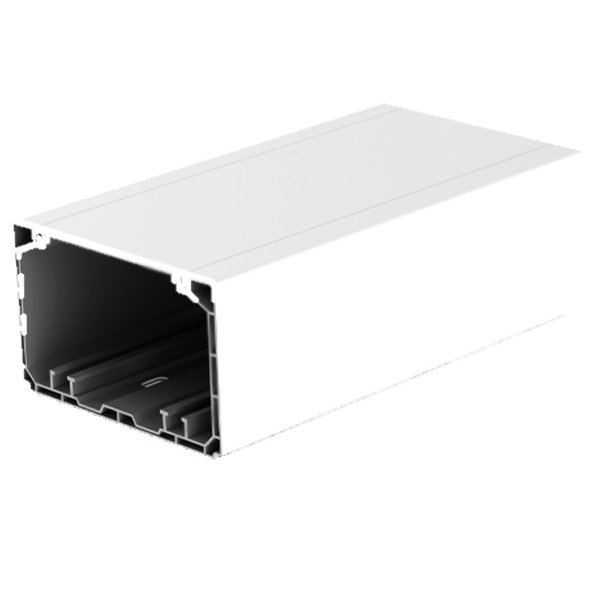 Кабельный канал парапетный белого цвета 110х65мм; Серия PK; ПВХ