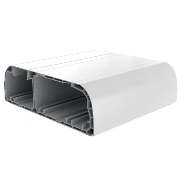 Кабельний канал парапетний білого кольору 210х70мм; Серія PK; ПВХ