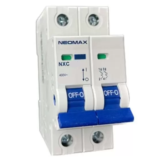 Автомат 2C (двухполюсный) 50А 6,0кА 230/400V Тип C NEOMAX NXC26050