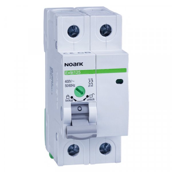 Ex9I125 2P 63A Выключатель нагрузки, ширина 2 DIN, 2 полюса, 63A 100870
