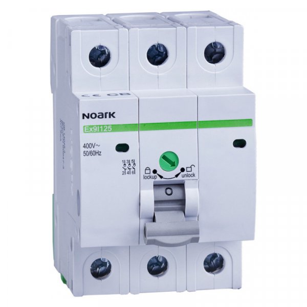 Ex9I125 3P 125A Выключатель нагрузки, ширина 3 DIN, 3 полюса, 125A 100879