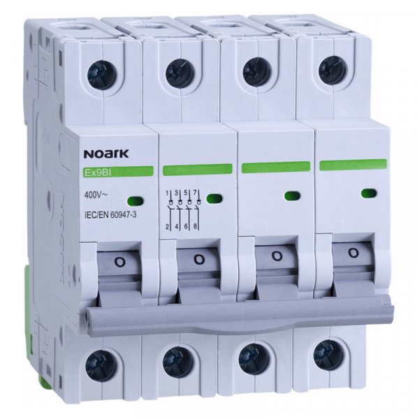 Ex9BI 4P 25A Выключатель нагрузки, ширина 4 DIN, 4 полюса, 25A 102394