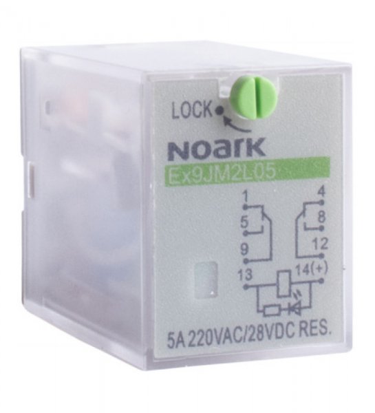 Реле электромеханическое 5 А, 24 В DC, 2 контакта Ex9JM2L05 24VDC 110304