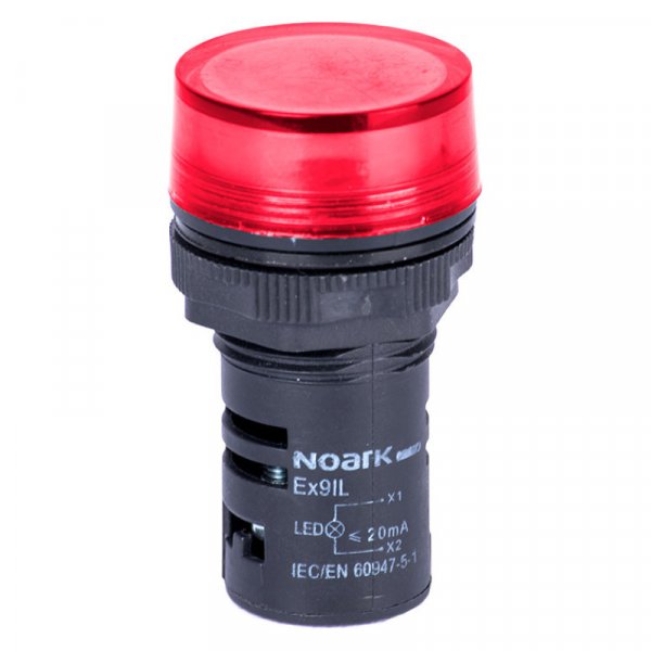 Індикатор, плоска лінза, червона, 230V AC Ex9IL 1C r 230V AC 105445