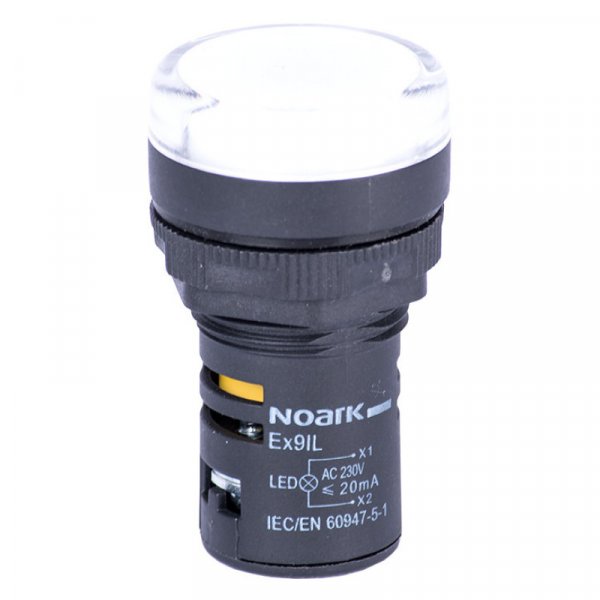 Индикатор, выступающая линза, белая, 230 В AC Ex9IL 2C w 230V AC 105483