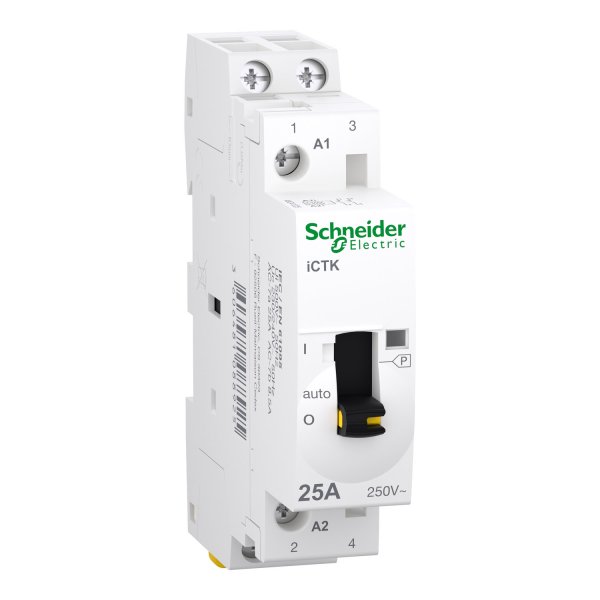 Контактор A9 iCTK 25A 2NO 250В руч.кер. A9C41225 Schneider Electric