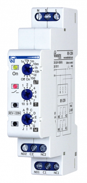 Реле времени РЕВ-120Н Novatek-Electro