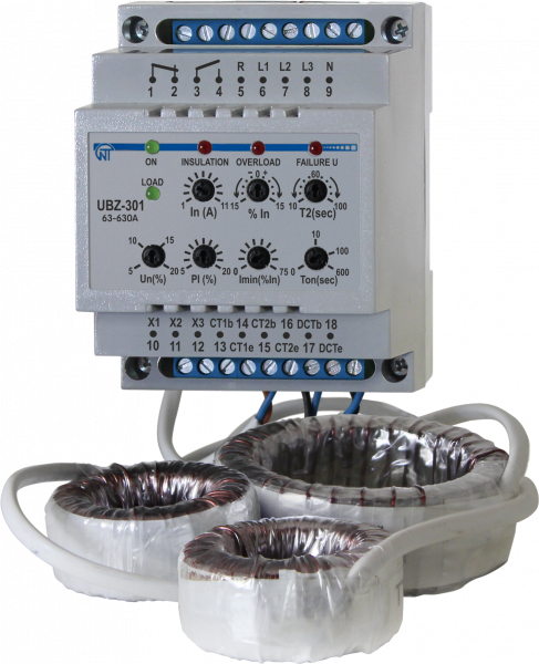 Універсальний блок захисту електродвигунів УБЗ-301 63-630 А Novatek-Electro