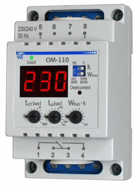 Реле ограничения мощности ОМ-110 Novatek-Electro
