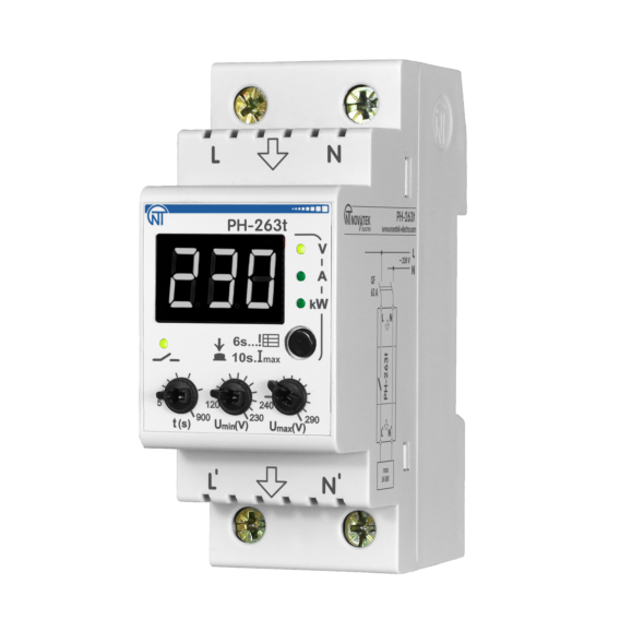 Реле напряжения РН-263Т Novatek-Electro