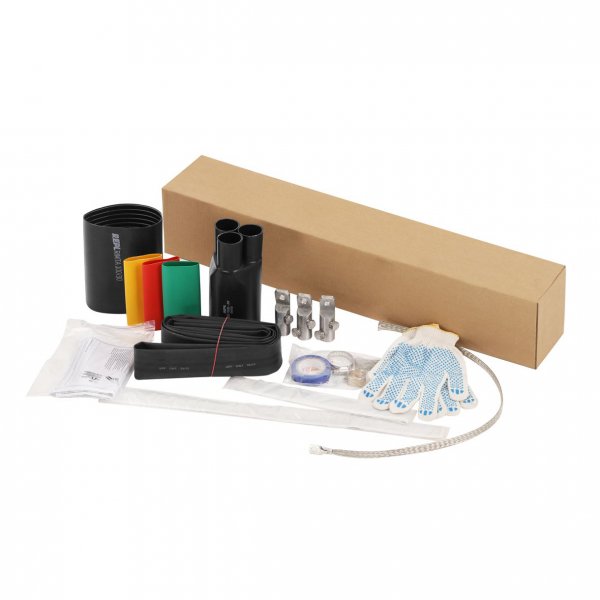 Концевая муфта для 10кВ кабеля 10ПКНТпН-7 (3/25-50) с наконечниками с полимерной изоляцией