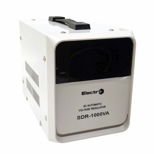 Стабилизатор напряжения SDR-1000, 1кВА, белый напольный корпус ElectrO