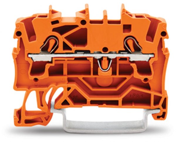 Клемма Wago 2002-1202 2,5-4 мм (оранжевая)