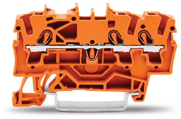 Клемма Wago 2002-1302 Topjob S 2,5-4 мм² (оранжевая)