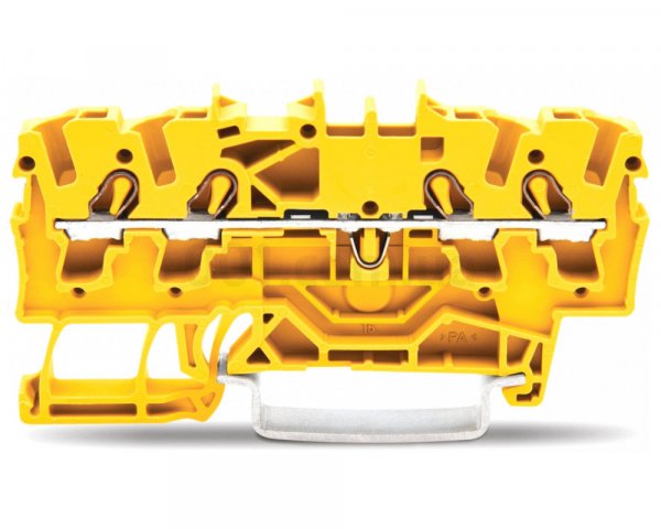 Проходная клемма Wago 2000-1406 Topjob S (желтая)