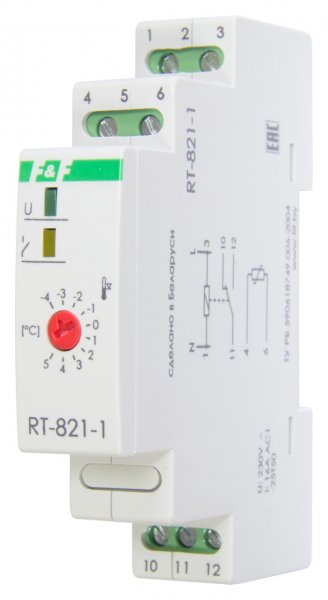Регулятор температури RТ-821-1 16А 1S -4-5*З F&F