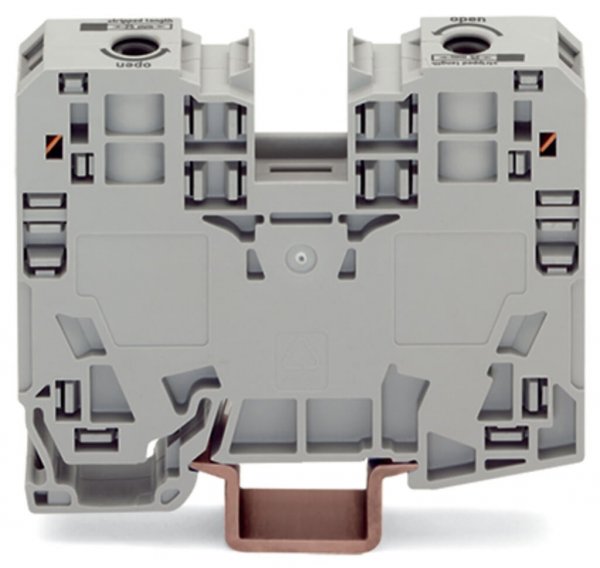 Клема прохідна гвинтова набірна 2-провідна 35 мм² сіра, WAGO