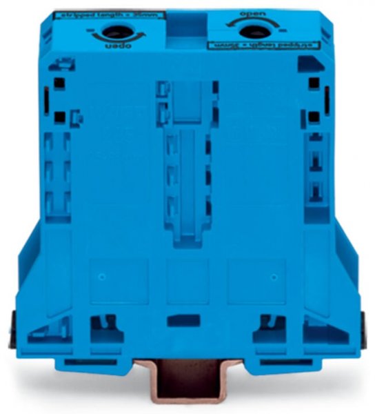 Клемма проходная винтовая наборная 2-проводная 95 мм² синяя, WAGO
