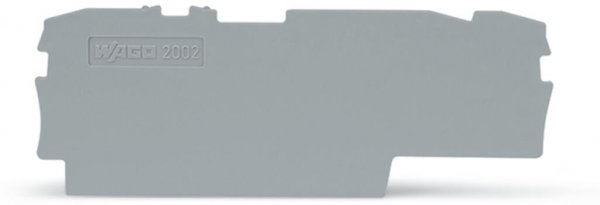 Торцевая/промежуточная пластина Wago 2002-1791 толщиной 76,8 х32,9х1 мм