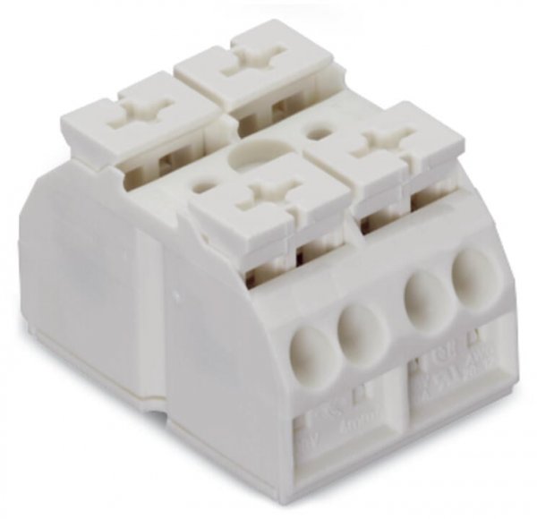 Двухполюсный четырехпроводной клеммный соединитель Wago 862-632