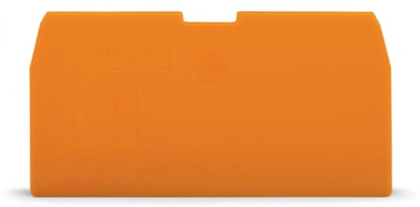 Концевая пластина Wago 870-944 до четырехконтактной клеммы (оранжевая)