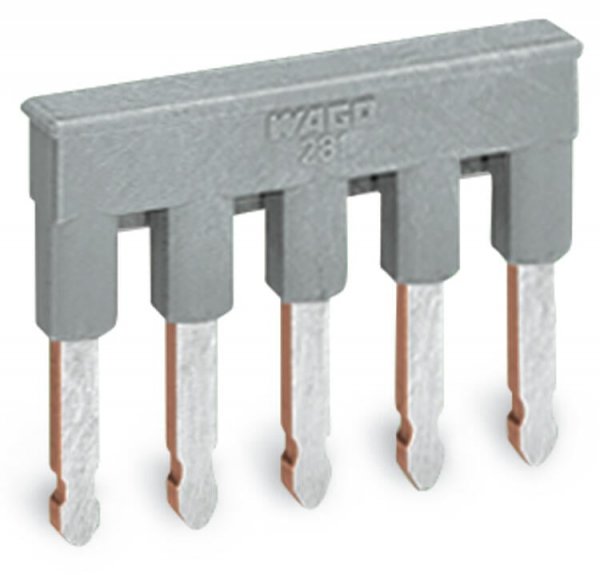 Ізольована п'ятиконтактна перемичка Wago 281-485