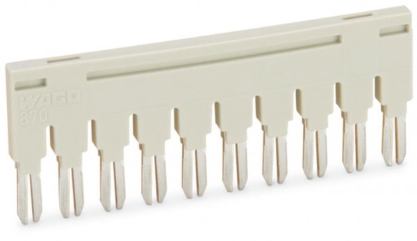 10-контактная перемычка Wago 870-410 (серая)