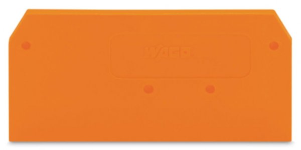 Пластина торцева і проміжна для 2-провідних клем серії 279 помаранчева, WAGO