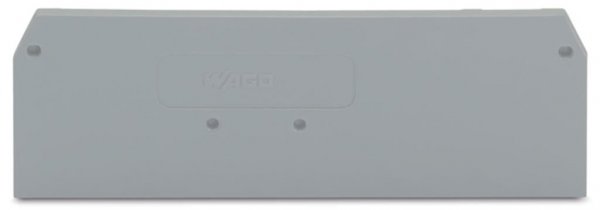 Пластина торцева і проміжна для 4-провідних клем серії 281 сіра, WAGO