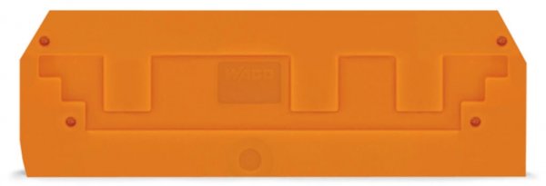 Пластина торцевая и промежуточная для 3-проводных клем серии 283 оранжевая, WAGO