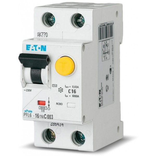 Дифференциальный автомат PFL6-16/1N/C/003 (286467) Eaton