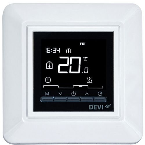 Терморегулятор электронный DEVIreg™ Opti (+5...+35/+5…+45°C) 13А программируемый ШИМ контрастный дисплей