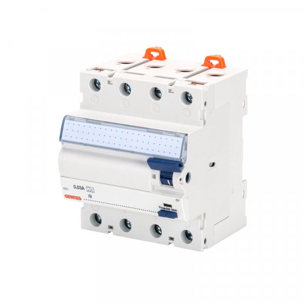 Пристрій захисного відключення GEWISS RCCB 4P 63A AC/0,03 4M