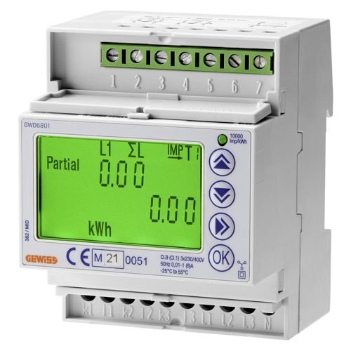 Счетчик электроэнергии GEWISS 1-фазный 32А (GWD6801)