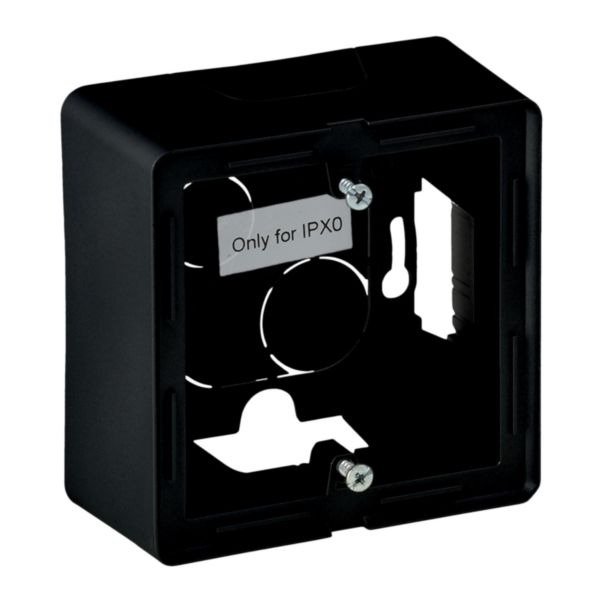 Однопостовая коробка Legrand Valena LIFE (754066) для накладного монтажа (чёрный)