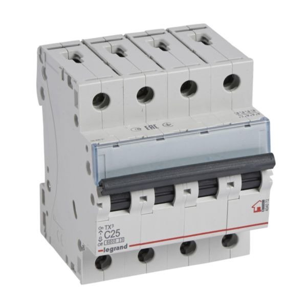 Вступний автомат C 25A 4П 6kA, Legrand