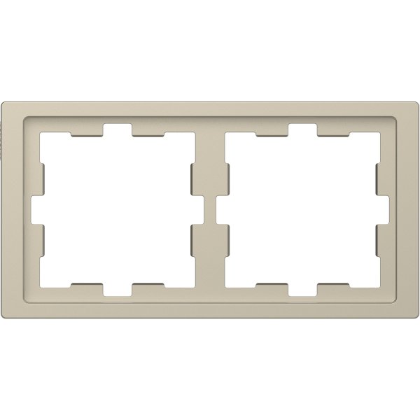 Двухместная рамка Schneider Electric D-Life MTN4020-6533 сахар