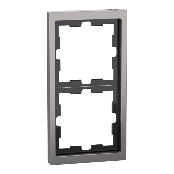 Двухместная рамка Schneider Electric D-Life никель (MEG4020-6550)