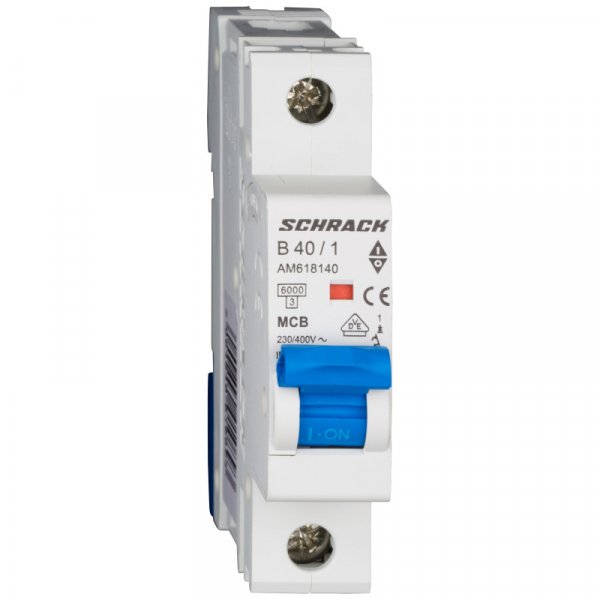 Автоматичний вимикач 6кА 1P 40А х-ка B Schrack AM618140