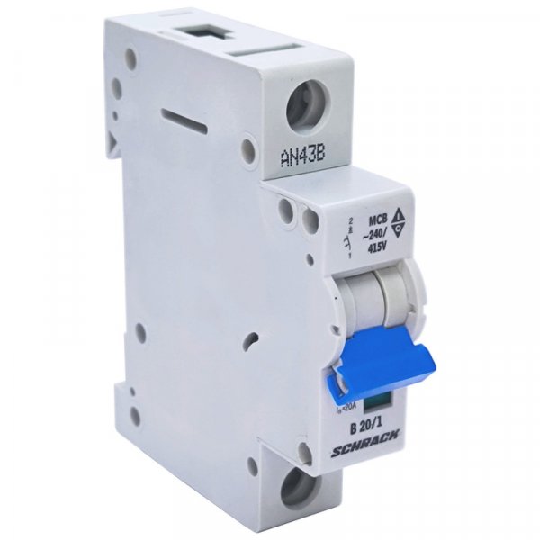 Автоматичний вимикач 6кА 1P 20A х-ка B ME Schrack BM618120ME