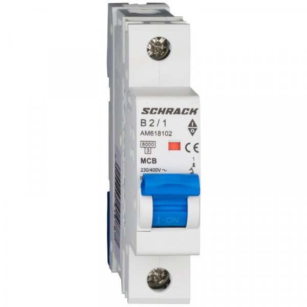 Автоматичний вимикач 6кА 1P 2А х-ка B Schrack AM618102