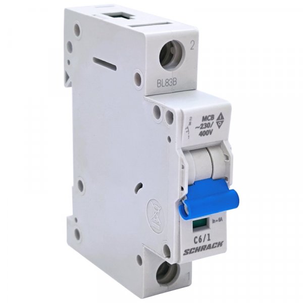 Автоматичний вимикач 6кА 1P 6A х-ка C Schrack BM617106